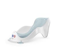 Angelcare Asiento de baño ergonómico para la bañera de bebé Light Aqua, superficie agradable y suave, se puede colgar