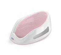 Angelcare Asiento de baño ergonómico para la bañera o ducha grande, color rosa claro, superficie de descanso agradable y suave