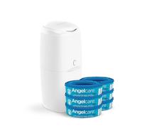 Angelcare Sistema de eliminación de pañales, paquete económico, blanco, 1 unidad