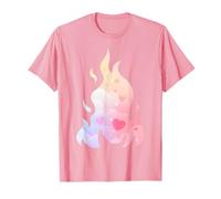 Angelcore - Corazones estéticos de Llama de Fuego Camiseta