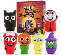 ANGELEMM 6 Pcs Halloween Squishy Gigante Kawaii Juguetes Descompresión Pack Squishies Baratos Slow Rising Squishes Estrés Alivio Suave Juguete Antiestres Squeeze para Niños