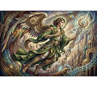 Ángeles de Vapor y Magia Puzzle De Madera 1000 Piezas Adultos Y Niños,Desafío,14 Años+,Deco Pared,Regalo Ideal,Madera,Rompecabezas,Anti-estrés,Educativo,Reto,Relax (75x50cm)