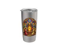 Ángeles En Sagrado Tabernáculo Catedral Gótica Icono Arte Oración Vaso térmico de acero inoxidable de doble pared