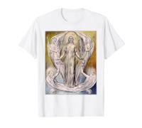Ángeles Ministrando a Cristo Pintura por William Blake 1820 Camiseta gráfica económica, Hombre, Blanco, XL