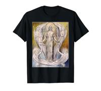 Ángeles Ministrando a Cristo Pintura por William Blake 1820 Camiseta gráfica económica, Hombre, Negro, XL