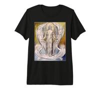 Ángeles Ministrando a Cristo Pintura por William Blake 1820 Camiseta Premium