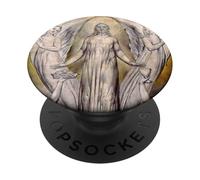 Ángeles Ministrando a Cristo Pintura por William Blake 1820 PopSockets PopGrip Adhesivo