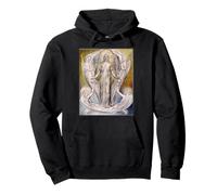 Ángeles Ministrando a Cristo Pintura por William Blake 1820 Sudadera con Capucha