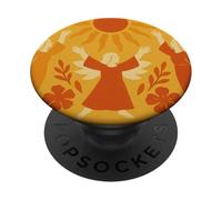 Ángeles que reciben la bendición del sol PopSockets PopGrip Adhesivo