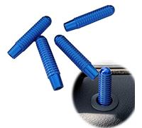 Angelguoguo 4 unids azul metal tornillo estilo coche modificado perno de la puerta cerradura Pin interruptor para Mercedes Benz A B GLA CLA GLK ML CLS clase