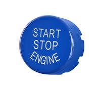 Angelguoguo Cubierta azul del botón del interruptor del motor de parada para BMW 1 2 3 5 X1 X5 X6 Series F Chasis F20 F21 F22 F30 F35 F10 F18 Etc con botón de apagado