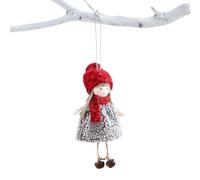 Angelic Plush de Navidad - Ángel decoración de árbol de Navidad de peluche - Colgante lindo fiesta para puerta ventana casa celebración interior