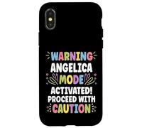 Angelica Personalized Name Funny Cute Custom Angelica Name Carcasa para iPhone X/XS