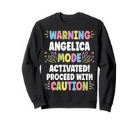 Angelica Personalized Name Funny Cute Custom Angelica Name Sudadera