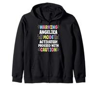 Angelica Personalized Name Funny Cute Custom Angelica Name Sudadera con Capucha