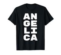 Angelica Personalized Retro Girls Custom Angelica Name Camiseta