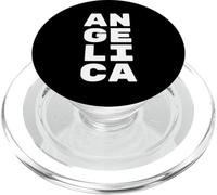 Angelica Personalized Retro Girls Custom Angelica Name PopSockets PopGrip para MagSafe