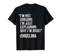 Angelina Cita Divertido Cumpleaños Personalizado Nombre Idea Ingeniero Camiseta