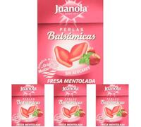 ANGELINI Juanola Perlas Fresa Ment - 25 g (Paquete de 4)