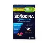 Soñodina Advanced 90+30 Comprimidos - Complemento alimenticio con Melatonina, GABA, Vitaminas B3 y B6, extractos de Amapola de California, Valeriana y Pasiflora - Ayuda a mejorar la calidad del sueño