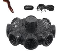 Angelköderfallen - 37 cm Fischfallen - Köderfisch-Reuse | Rotationsdesign Köderfalle 37x11cm Pp Material Mit Köderball Und 6m Nylonseil Für Schnellen Ablauf Ideal Für Fluss See Teich Fischfang