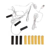 Angelluck - Eliminador de pilas AA/AAA 4,5 V y 3 V, accesorio de transformador para velas electrónicas, juguetes y luces eléctricas (AA 3 en 1)