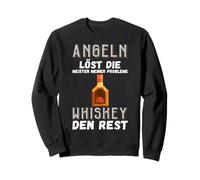 Angeln löst Die meisten meiner Probleme Whiskey den Rest Sudadera