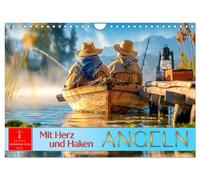 Angeln mit Herz und Haken (Wandkalender 2027 DIN A4 quer), CALVENDO Monatskalend