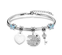 Angelra Regalos de Cumpleaños Pulseras para Mujeres Niñas Cumpleaños Pulseras 7th,8th,9th,10th-21st 25-70th Aniversario Regalos Aniversario Pulsera para Mamá Abuela Tía Hermana Amiga Hija Nieta (40)