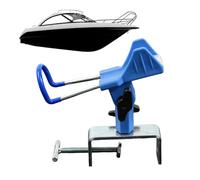 Angelrutenhalter für Boote & Kajak - 360° verstellbarer Rutenhalter - Salzwasserbeständiger Rutenständer für Reling, Yacht & Ponton - Rutschfestes Haltesystem zur Rutenaufbewahrung & Trolling (428g)