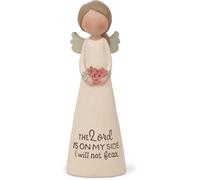 Angels Among Us - Figura decorativa de ángel para el hogar, diseñada por Barb Lloyd, 4.75 x 1.5 pulgadas