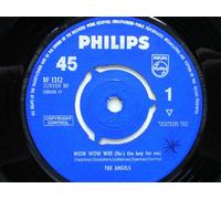 Angels - Angels Wow Wow Wee He's The Boy For Me 7" Philips BF1312 VG 1964 record looks VG- it has odd non-audible marks and plays EX. There is a handwritten star on both sides of the label.