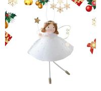 Angels Christmas Ornaments, Hangable Angel Decorations, 4.33x5.51in Handmade Crafts, Cute Pendant, Festive Hanging Ornament for Mantel, Holiday, Home Accents, Party, Birthday Gift, Christmas Tree