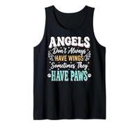 Angels Don't Always Have Wings Sometimes They Have Paws Camiseta sin Mangas