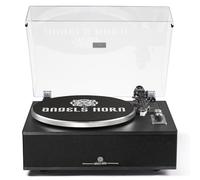 ANGELS HORN Tocadiscos de Vinilo Bluetooth | Reproductor de Vinilos Hi-Fi de 2 Velocidades con Altavoces Incorporados | Incluye Preamplificador Phono & Cartucho Magnético AT-3600L