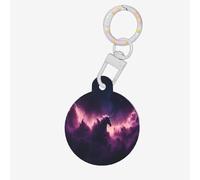 Angels in The Polar Night - Etiqueta redonda para mascotas, material acrílico duradero, ideal para perros pequeños a grandes
