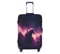 Angels in The Polar Night - Funda protectora duradera para maleta, antiarañazos, para equipaje de 18 a 32 pulgadas, Black, L