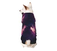 Angels in the Polar Night - Sudadera con capucha para perro, poliéster suave y transpirable, ropa para mascotas para perros pequeños, niños y niñas