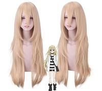 Angels of Death Ray Rachel Zack Isaac Gardner Catherine Ward Peluca de cosplay para mujeres Anime angels death Party Pelucas Cabello + gorro de peluca Talla única PL-036