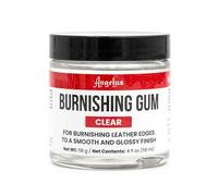 Angelus Acabado de borde de cuero de goma bruñido transparente | Convierte los bordes de cuero en suaves y brillantes | 118 ml