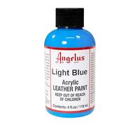 Angelus Brand Peinture acrylique pour le cuir Blanc 29,6 ml 4 Ounces bleu clair