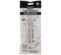 Angelus Juego de marcadores vacíos para pintura, 5 mm, transparente