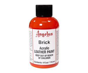 Angelus Leather Paint, Brick, 4 ounce jar (720-04-093)