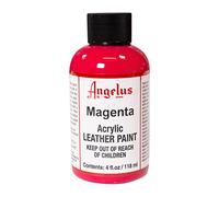 Angelus Leather Paint, Magenta, 4 ounce jar (720-04-187)
