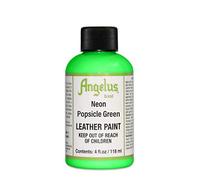 Angelus Leather Paint, Neon Popsicle Green, 4 ounce jar (725-04-126)