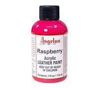 Angelus Leather Paint, Raspberry, 4 ounce jar (720-04-268)
