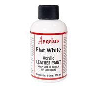 Angelus Marca de Piel Pintura acrílica Impermeable 4 oz - Flat White