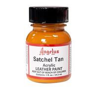 Angelus Pintura acrílica para cuero color Satchel Tan - 29,5ml (1Oz)