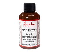 Angelus Acrylic Leather Paint-4 oz.- Rich Brown by Angelus