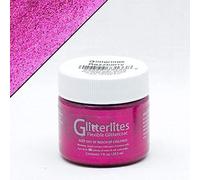 Angelus Pintura Cuero Glitterlites 29,5ml - 1oz-Razzberry